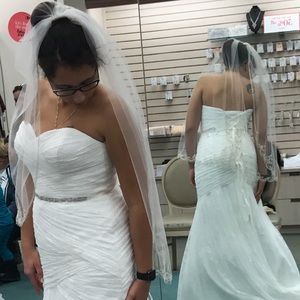 NWT Mermaid gown with belt sash